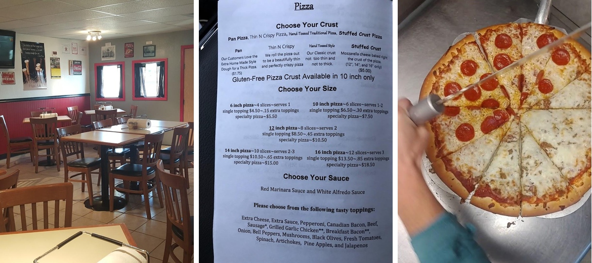 Pizza Marie Menu