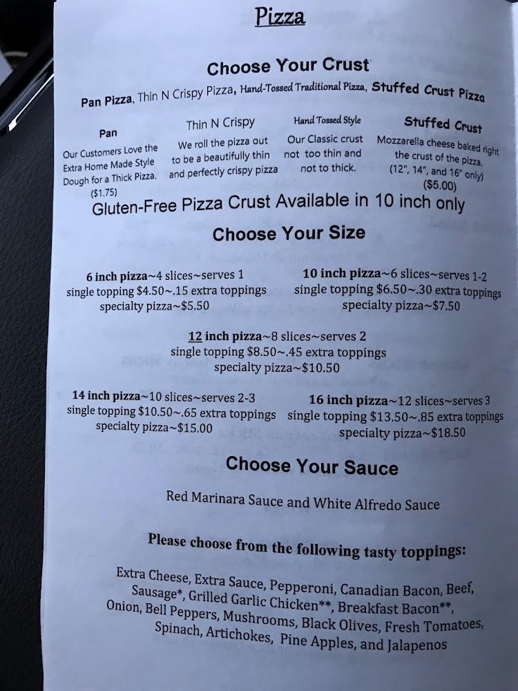 Pizza Marie Menu image 1