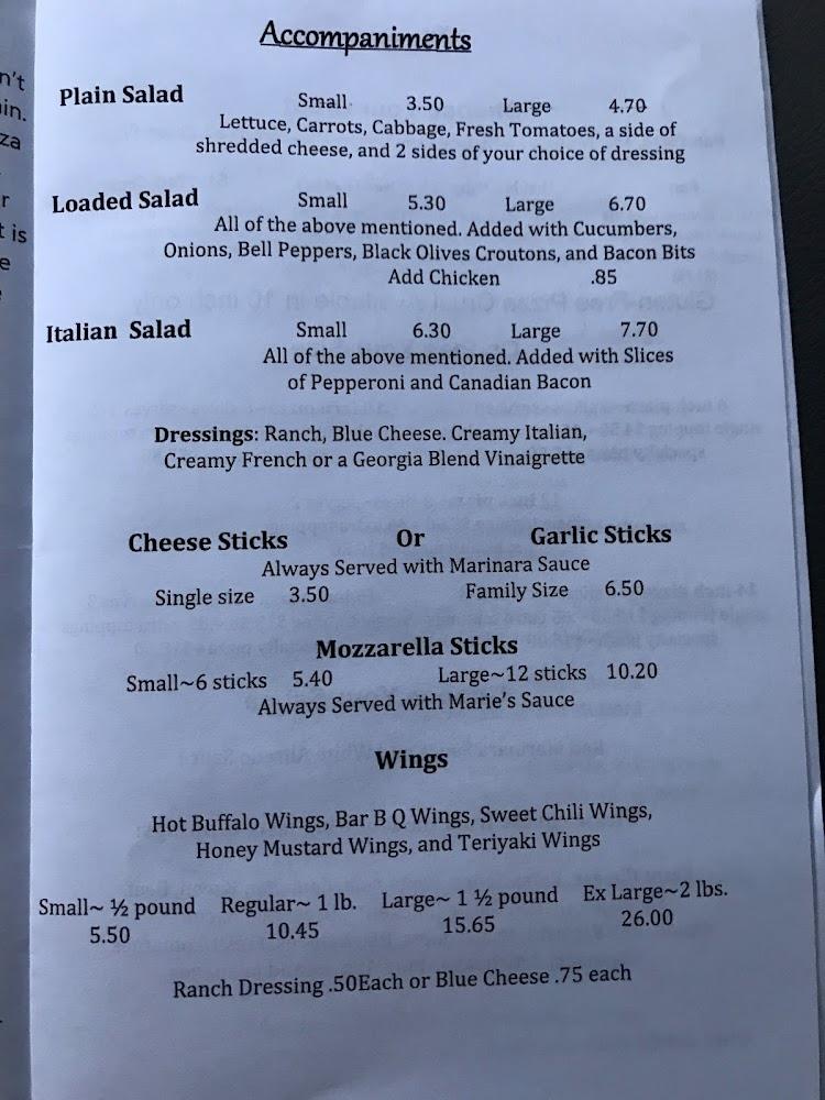 Pizza Marie Menu image 2