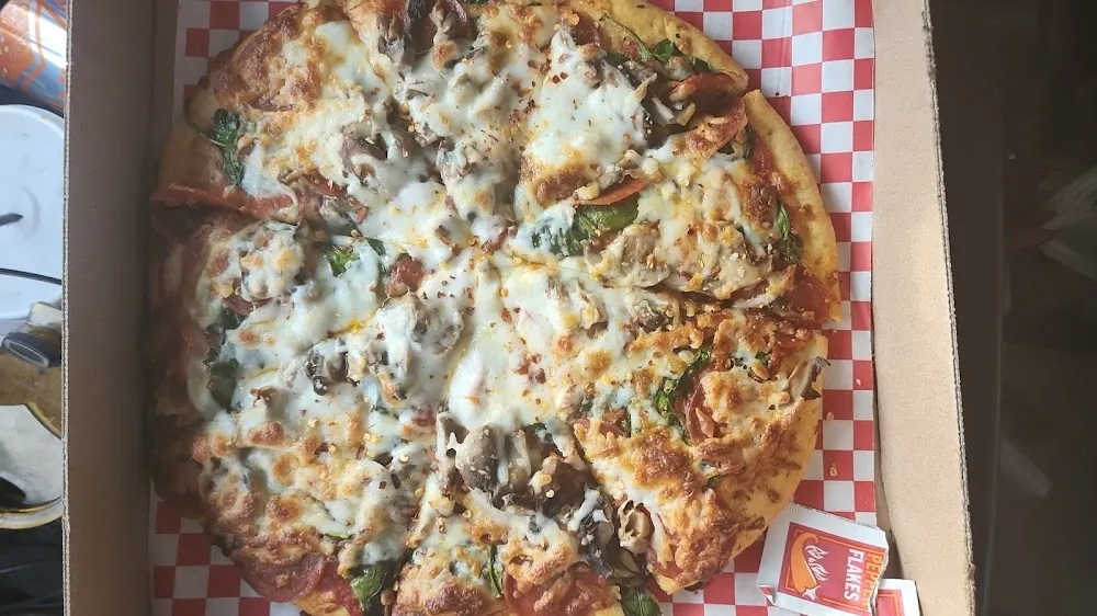 Mushrooms Spinach Peperoni
